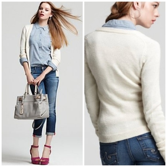 ** Sold**THEORY Alpaca Silk Blend Cardigan Sweater - Picture 2 of 8